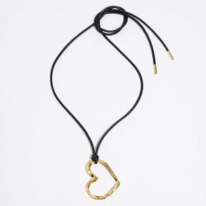 BIMBA Y LOLA Gold textured heart necklace GOLD UN adult BIMBA Y LOLA Gold textured heart necklace GOLD UN adult