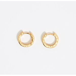 BIMBA Y LOLA Gold logo hoop earrings GOLD UN adult BIMBA Y LOLA Gold logo hoop earrings GOLD UN adult