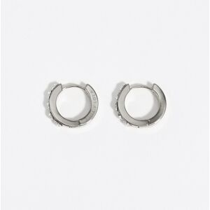 BIMBA Y LOLA Silver-tone hoop crystals earrings DARK SILVER UN adult BIMBA Y LOLA Silver-tone hoop crystals earrings DARK SILVER UN adult