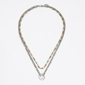 BIMBA Y LOLA Silver logo multi-chain necklace DARK SILVER UN adult BIMBA Y LOLA Silver logo multi-chain necklace DARK SILVER UN adult