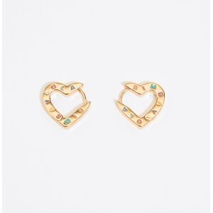 BIMBA Y LOLA Heart logo hoop earrings GOLD UN adult BIMBA Y LOLA Heart logo hoop earrings GOLD UN adult