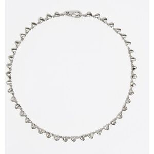 BIMBA Y LOLA Silver hearts and crystals necklace SILVER UN adult BIMBA Y LOLA Silver hearts and crystals necklace SILVER UN adult