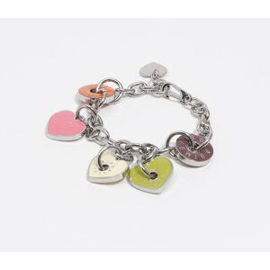 BIMBA Y LOLA Silver-tone heart logos bracelet CORAL UN adult BIMBA Y LOLA Silver-tone heart logos bracelet CORAL UN adult