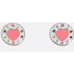 BIMBA Y LOLA Silver heart logo earrings CORAL UN adult BIMBA Y LOLA Silver heart logo earrings CORAL UN adult