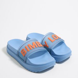 BIMBA Y LOLA Blue platform flip-flop BLUE 37 adult