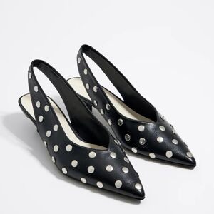 BIMBA Y LOLA Studded black leather pump BLACK 39 adult