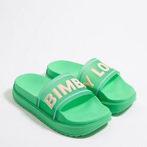 BIMBA Y LOLA Green platform flip-flop GREEN 37 adult