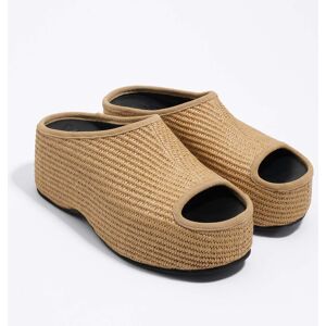 BIMBA Y LOLA Natural raffia platform sandal NATURAL BIMBA Y LOLA Natural raffia platform sandal NATURAL