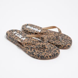 BIMBA Y LOLA Natural Leopard flip-flop NATURAL BIMBA Y LOLA Natural Leopard flip-flop NATURAL