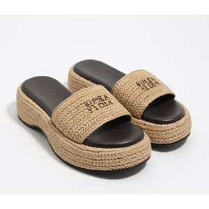 BIMBA Y LOLA Beige raffia platform sandal NATURAL BIMBA Y LOLA Beige raffia platform sandal NATURAL