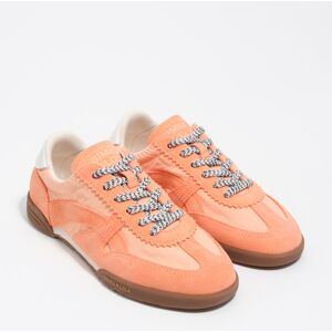 BIMBA Y LOLA Coral suede and nylon 13 16 indoor sneaker LIGHT CORAL BIMBA Y LOLA Coral suede and nylon 13 16 indoor sneaker LIGHT CORAL