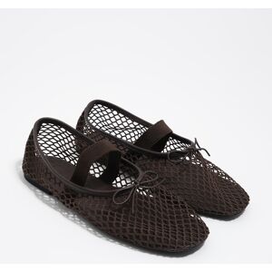 BIMBA Y LOLA Chocolate mesh ballerina DARK BROWN BIMBA Y LOLA Chocolate mesh ballerina DARK BROWN