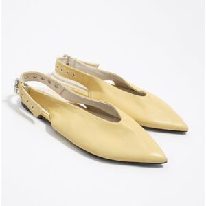 BIMBA Y LOLA Yellow leather slingback ballerina LIGHT YELLOW BIMBA Y LOLA Yellow leather slingback ballerina LIGHT YELLOW