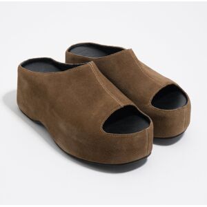 BIMBA Y LOLA Olive suede tall platform sandal OLIVE BIMBA Y LOLA Olive suede tall platform sandal OLIVE