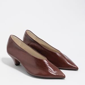 BIMBA Y LOLA Brown leather mid-heel pump BROWN BIMBA Y LOLA Brown leather mid-heel pump BROWN