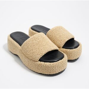 BIMBA Y LOLA Natural fabric high platform sandal NATURAL BIMBA Y LOLA Natural fabric high platform sandal NATURAL
