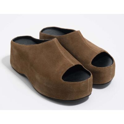 BIMBA Y LOLA Olive suede tall platform sandal OLIVE 39 adult BIMBA Y LOLA Olive suede tall platform sandal OLIVE 39 adult