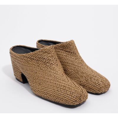 BIMBA Y LOLA Sand plaited clog DARK NATURAL 37 adult BIMBA Y LOLA Sand plaited clog DARK NATURAL 37 adult