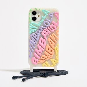 BIMBA Y LOLA Multicolored logo transparent iPhone 11 case PASTEL PINK UN adult