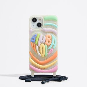 BIMBA Y LOLA Multicolor iPhone 14 silicone case PASTEL PINK UN adult