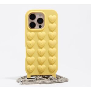 BIMBA Y LOLA Yellow rope silicone iPhone 15 Pro case YELLOW UN adult BIMBA Y LOLA Yellow rope silicone iPhone 15 Pro case YELLOW UN adult