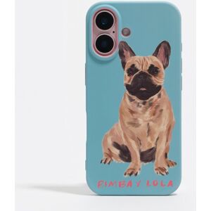 BIMBA Y LOLA Blue French Bulldog iPhone 16 rigid case BLUE UN adult BIMBA Y LOLA Blue French Bulldog iPhone 16 rigid case BLUE UN adult