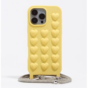 BIMBA Y LOLA Yellow rope silicone iPhone 16 Pro Max case YELLOW UN adult BIMBA Y LOLA Yellow rope silicone iPhone 16 Pro Max case YELLOW UN adult