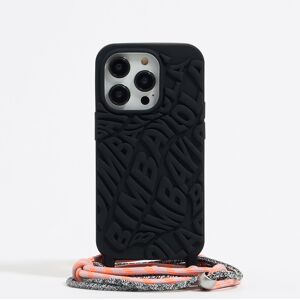 BIMBA Y LOLA Black logo silicone iPhone 15 Pro case BLACK UN adult BIMBA Y LOLA Black logo silicone iPhone 15 Pro case BLACK UN adult