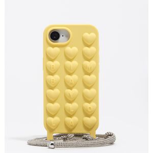 BIMBA Y LOLA Yellow rope silicone iPhone 16e case YELLOW UN adult BIMBA Y LOLA Yellow rope silicone iPhone 16e case YELLOW UN adult