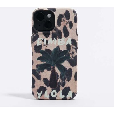 BIMBA Y LOLA iPhone 15 beige palm tree rigid case BEIGE UN adult BIMBA Y LOLA iPhone 15 beige palm tree rigid case BEIGE UN adult