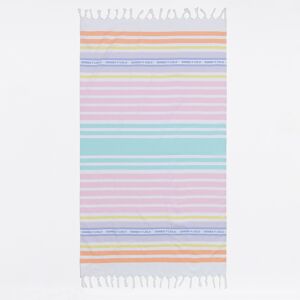 BIMBA Y LOLA Pink cotton multicolor striped towel LIGHT PINK UN adult