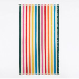 BIMBA Y LOLA Dark green striped towel DARK GREEN UN adult