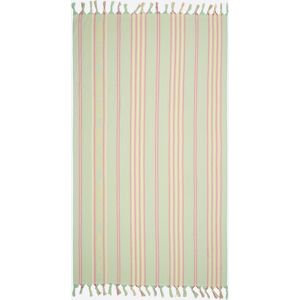 BIMBA Y LOLA Green striped towel GREEN UN adult BIMBA Y LOLA Green striped towel GREEN UN adult