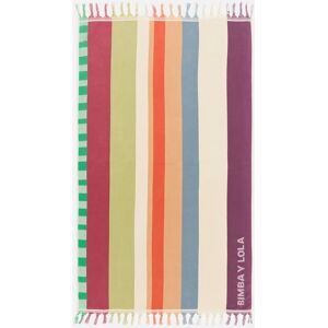 BIMBA Y LOLA Multicolor striped towel BURGUNDY UN adult BIMBA Y LOLA Multicolor striped towel BURGUNDY UN adult