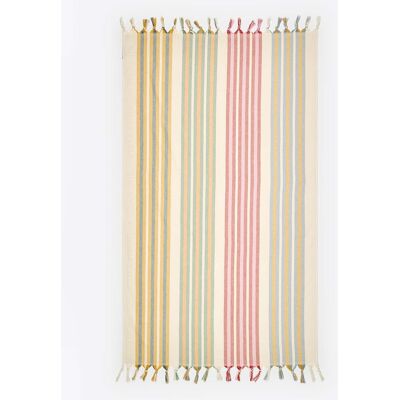 BIMBA Y LOLA Ivory striped towel IVORY UN adult BIMBA Y LOLA Ivory striped towel IVORY UN adult