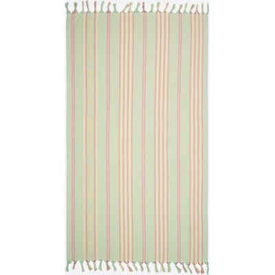 BIMBA Y LOLA Green striped towel GREEN UN adult BIMBA Y LOLA Green striped towel GREEN UN adult