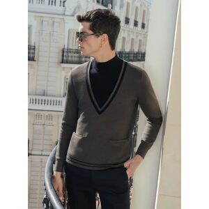 Phixclothing.com Khaki Green Wool Carnaby Mock Neck Jumper - Black / Small Small Black Small