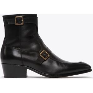 Phixclothing.com Monique 50mm Black Leather Boot - Black / UK 8 EUR 42 US 9 Black UK 8 EUR 42 US 9