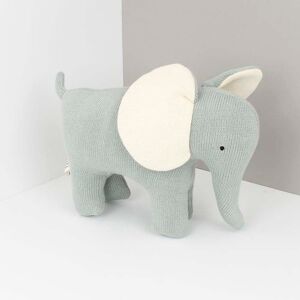Sweet Baby Large Knitted Organic Cotton Elephant - Teal