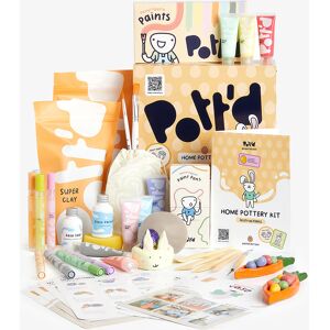 Pott'd Air Dry Clay Home Pottery Kit - Easter Special Edition - pastel+eastersleeve+easterinstructions+penps+pstamps