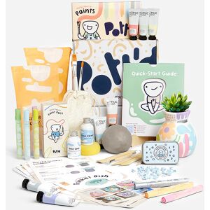 Pott'd Air Dry Clay Home Pottery Kit - Deluxe - pastel+penps+pstamps