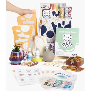 Pott'd Air Dry Clay Home Pottery Kit - retro