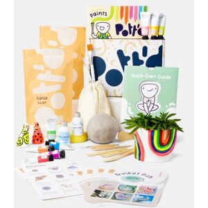 Pott'd Air Dry Clay Home Pottery Kit - Perfect For Beginners - neon