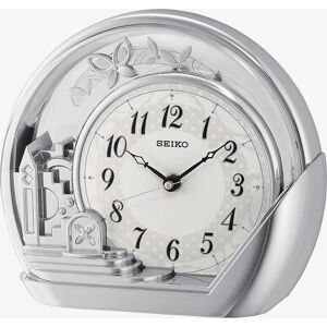 Seiko Clocks Silver Mantel Clock QXN232S