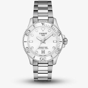 Tissot Unisex Seastar 36mm White Dial Watch T120.210.11.011.00