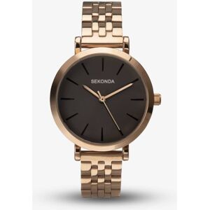 Sekonda Modern Minimal Grey & Rose Gold Watch 40303