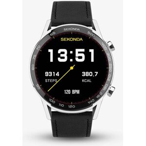 Sekonda Active Plus Black Leather Smart Watch 30178