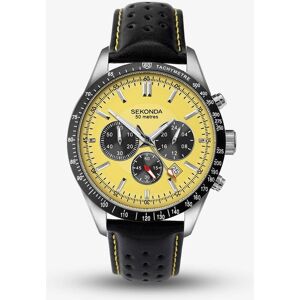 Sekonda Sports Velocity Yellow Dial Chronograph Watch 1395