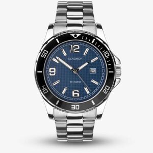 Sekonda Dive Stainless Steel Blue Dial Watch 1512
