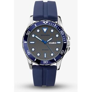 Sekonda Sports Blue Rubber Strap Watch 1702